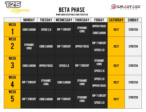 Ultimate T25 Beta Workout Schedule: The Complete Guide for Ma.